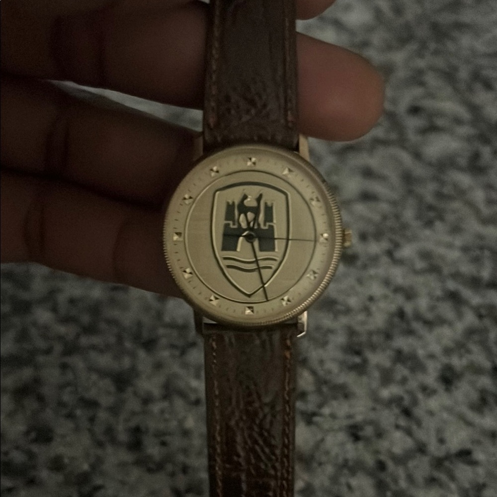 Vintage Hamilton Brown Leather Strap Watch